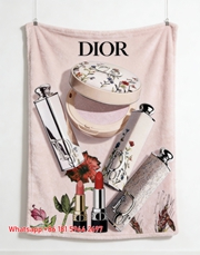 Dior Floral Makeup Collection Flannel Sofa Throw Blanket D242
